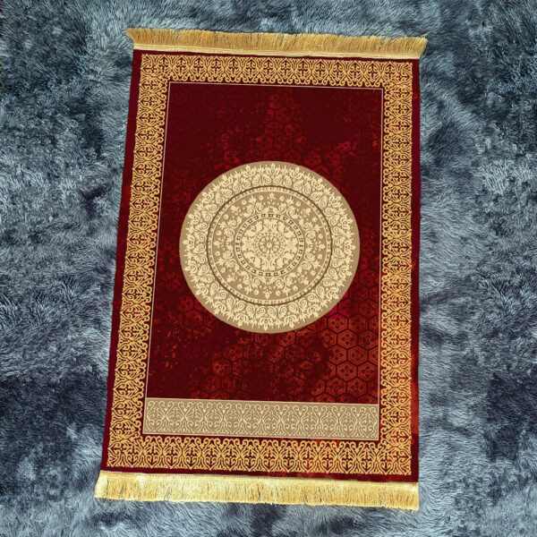 Retro Red Fringe Simple Non-slip Foldable Carpets For Living Room Dining Room Bedroom 22