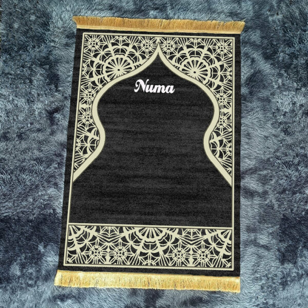 Retro Black Fringe Simple Non-slip Foldable Carpets For Living Room Dining Room Bedroom 24