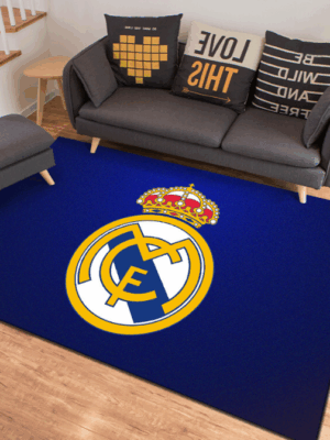 Real Madrid FC® Logo - Football Mats For Bedroom Children's Room Sofa Mat Easy Care Floor Mats