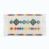 White Bohemian Tassels Extra Soft Flocking Bath Mats Absorbent Non-Slip Bathroom Rugs 07