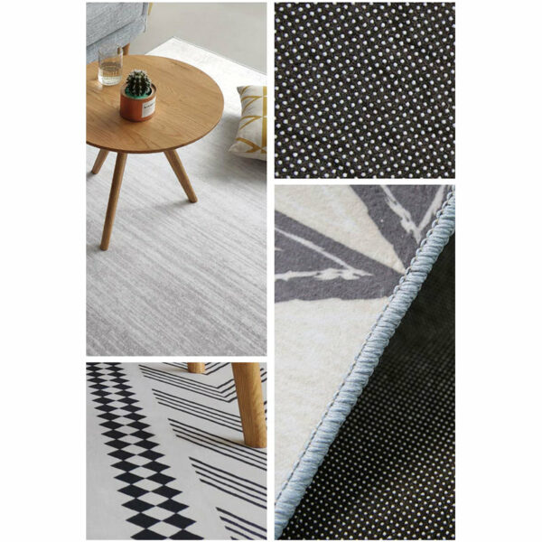 Striped Simple Modern Geometric Patterned Rug Bedroom Living Room Sofa Rugs Floor Mat - Image 5