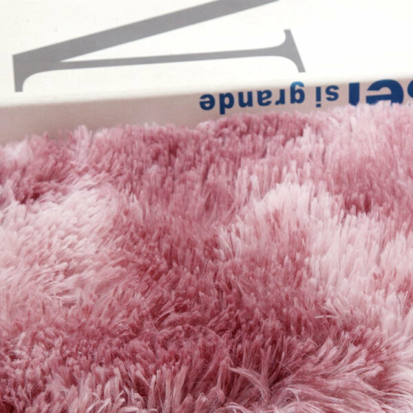 Light Purple Round Super Soft Plain Shaggy Rugs Living Room Bedroom Kids Room Bedside Floor Rugs - Image 5