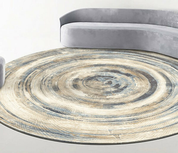 Quality Modern Universe Planet Round Luxury Carpet Striped Bedroom Floor Mat Rugs 01 - Image 2