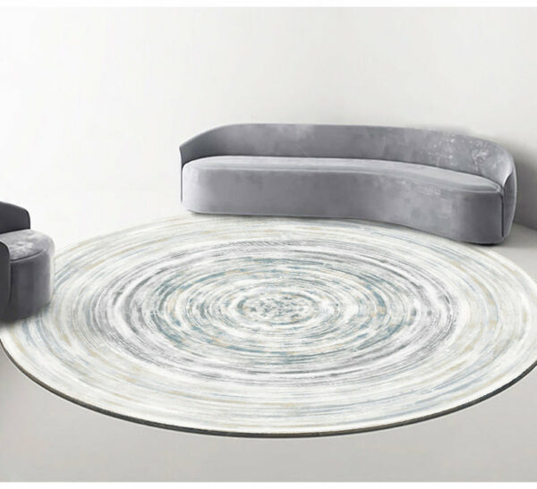 Quality Modern Universe Planet Round Luxury Carpet Striped Bedroom Floor Mat Rugs 02 - Image 2