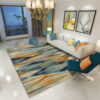 Modern Geometric Printed Patterned Carpet Living Room Bedroom Office Hall Floor Mat Rugs