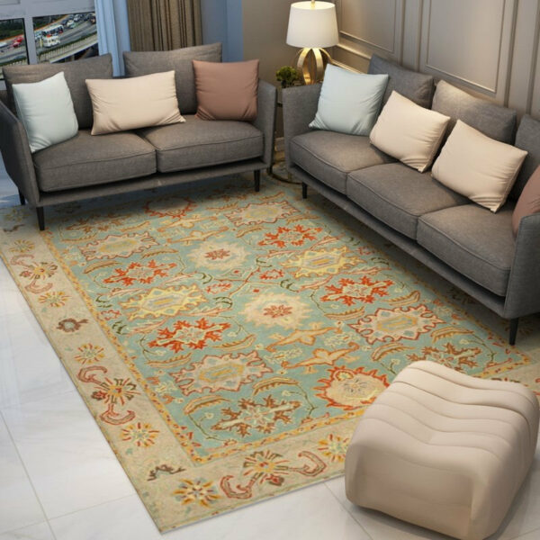 Traditional Shaggy Retro Vintage Floral Patterned Living Room Hall Office Bedroom Floor Rugs Size Customizable