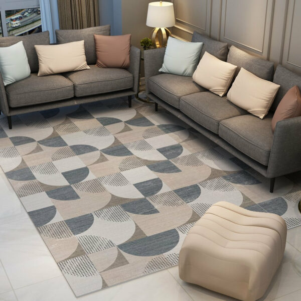 Modern Contemporary Simple Geometric Rugs for Living Room Dining Room Bedroom - Image 3