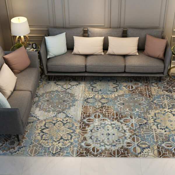 Vintage Floral Flowers Shaggy Rugs for Living Room Dining Room Bedroom Hall
