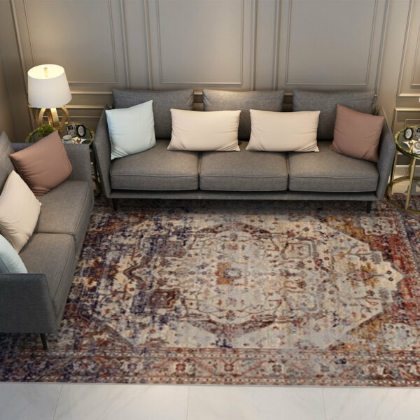 Nice Vintage Traditional Design Area Floor Rug with Non-Slip Backing Sizes Customizable - Image 2