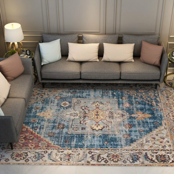 Bright Colour Vintage Traditional Design Area Rug Living Room Hall Office Floor Rug - Image 3