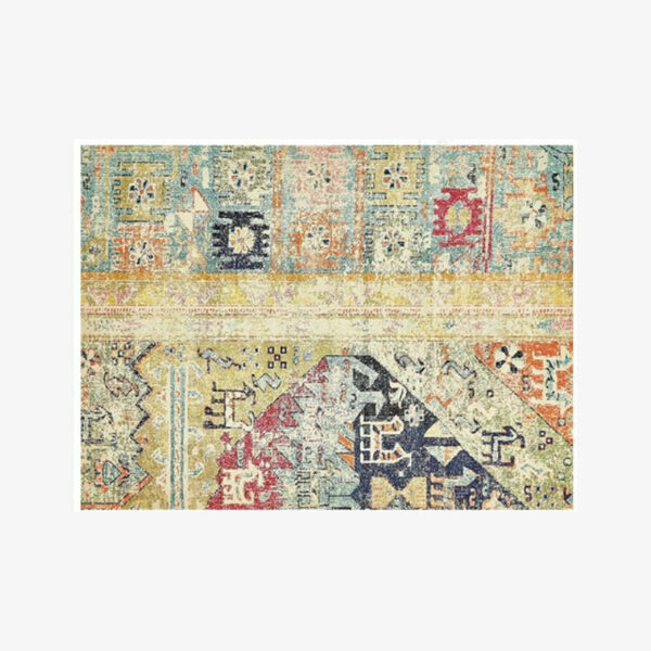 Beautiful  Yellow Shaggy Vintage Traditional Area Rugs Floormat for Living Room Hall Office - Image 3