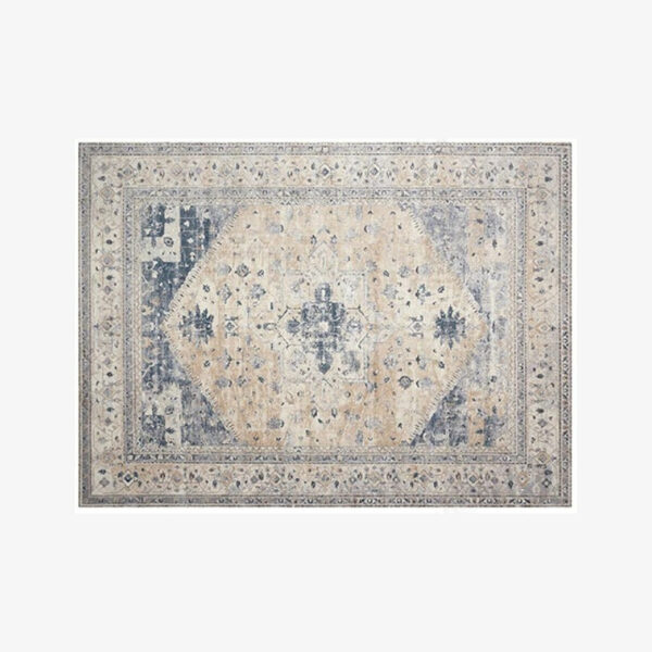 Grey Vintage Traditional Shaggy Area Rugs Floormat for Living Room Hall Office - Image 2