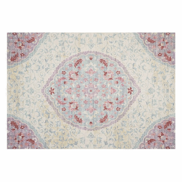 Polyester Printed Beautiful Traditional Plush Vintage Rugs for Living Room Bedroom Hall Office - Image 2