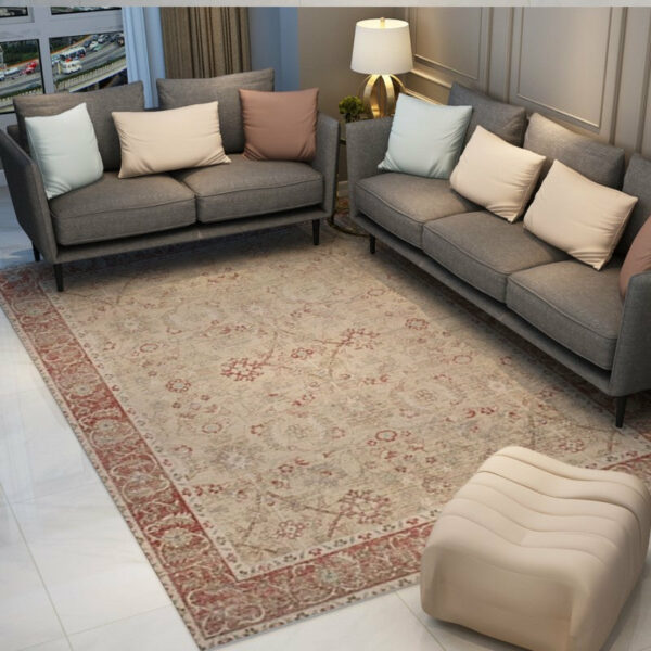 Pretty Polyester Traditional Plush Vintage Rugs for Living Room Bedroom Hall Office - Image 3