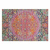 Red Floral Plush Traditional Rugs for the Office Living Room Lobby