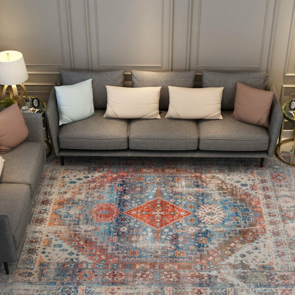 Retro Shaggy Patterned Traditional Carpets for Bedroom Living Room and Office - Image 2