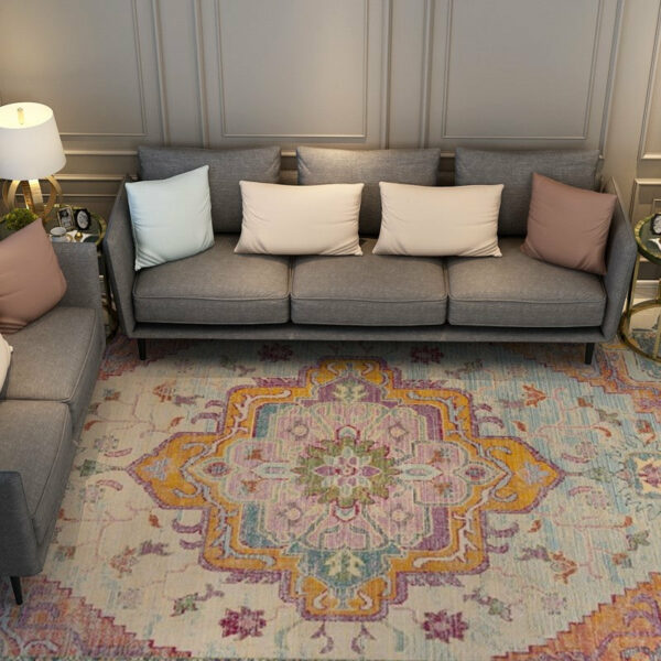 Patterned Floral Traditional Shaggy Rugs for the Living Room Bedroom Hall - Image 3