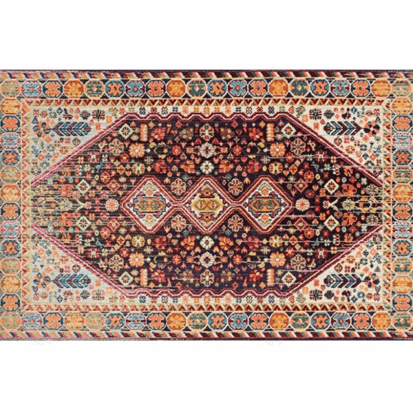 Polyester Fine Print Pretty Traditional Plush Vintage Rugs for Living Room Dining Room Bedroom Hall - Image 3