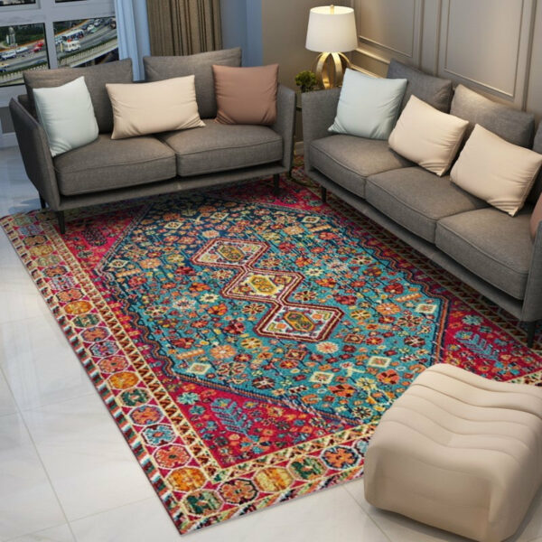 Polyester Fine Print Pretty Traditional Plush Vintage Rugs for Living Room Dining Room Bedroom Hall - Image 7