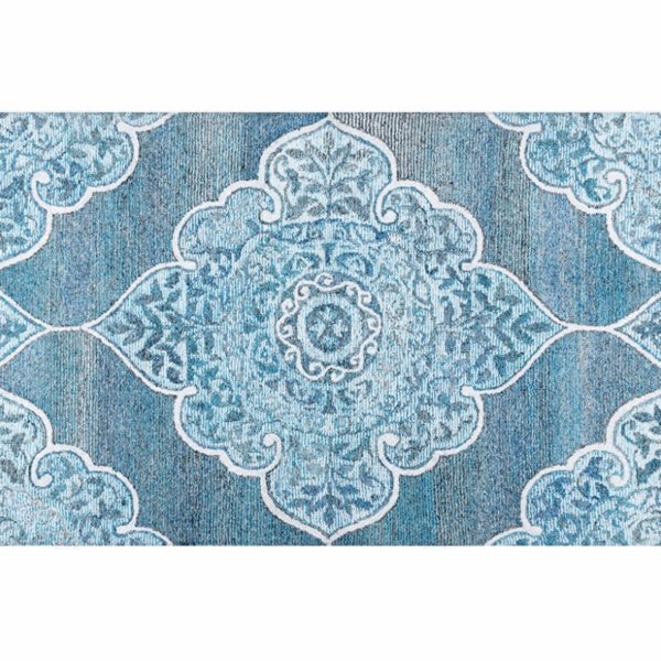 Traditional Fine Print Shaggy Vintage Rugs for Living Room Dining Room Bedroom Hall - Image 5
