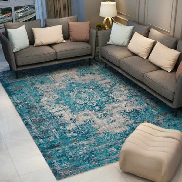 Patterned Plush Traditional Carpet for the Living Room Office Lobby - Image 4