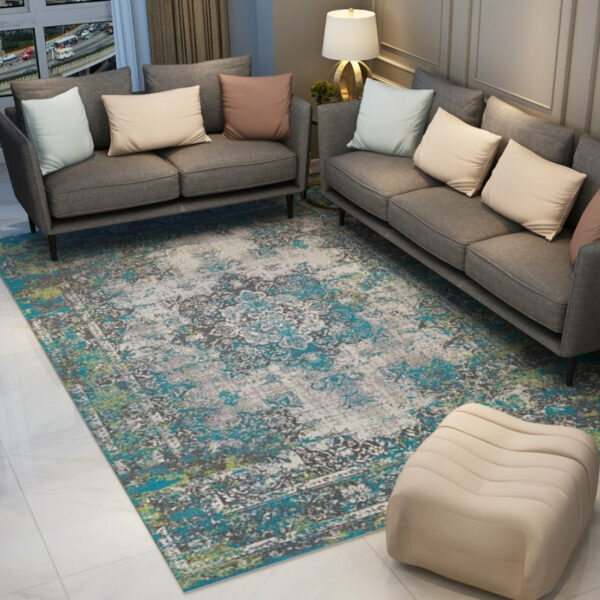 Patterned Plush Traditional Carpet for the Living Room Office Lobby - Image 7
