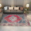 Red Shaggy Traditional Retro Area Carpet for the Living Room Bedroom Hall
