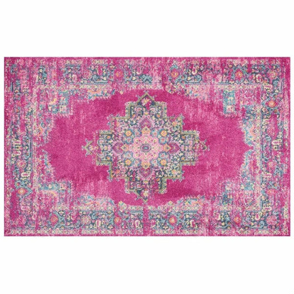 Pink Red Traditional Patterned Area Vintage Rugs for the Living Room Bedroom - Image 2