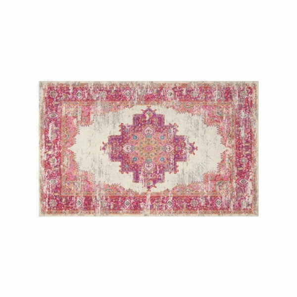 Pink Red Traditional Patterned Area Vintage Rugs for the Living Room Bedroom - Image 5