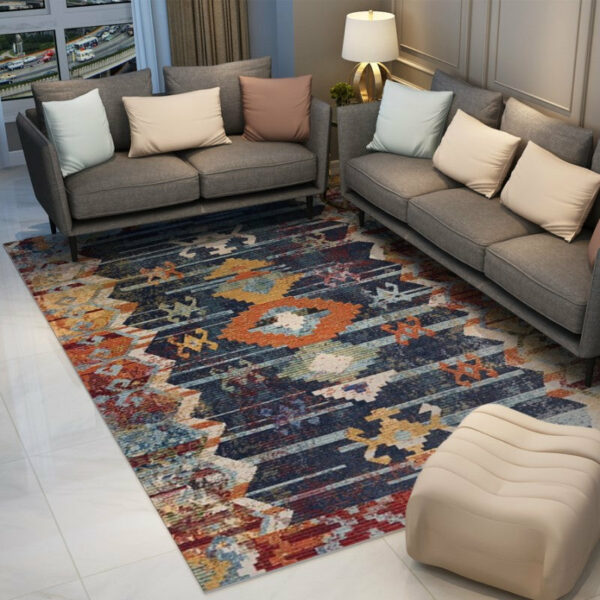 Striped Traditional Plush Patterned Area Retro Rugs for the Living Room Bedroom - Image 3