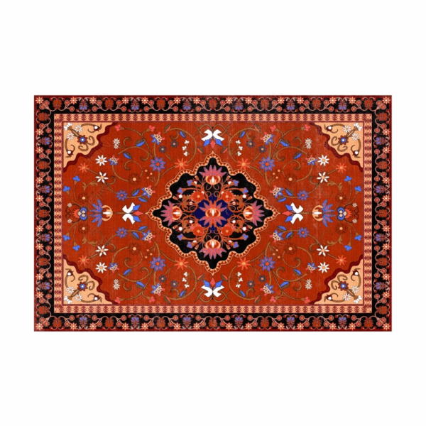 Printed  Fine  Gorgeous Floral Traditional Shaggy Vintage Rugs for Living Room Dining Room Bedroom Hall - Image 6