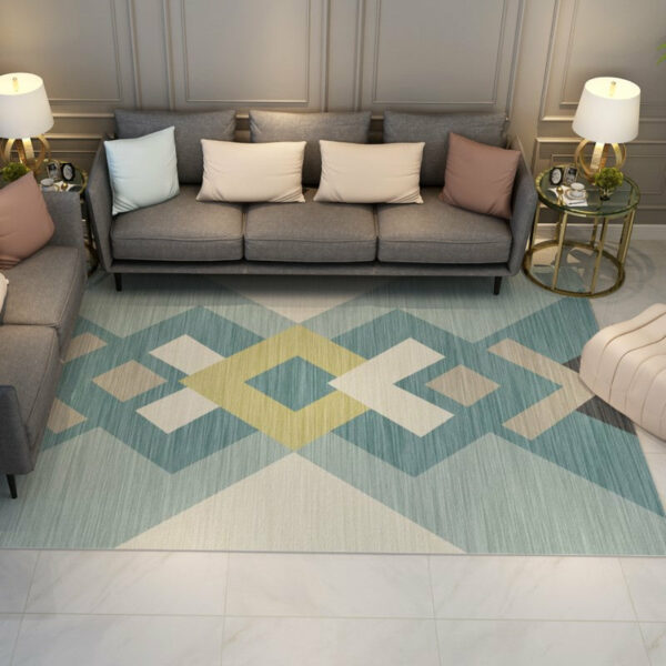 Green Modern Carpets for Living Room Hall Bedroom - Image 3