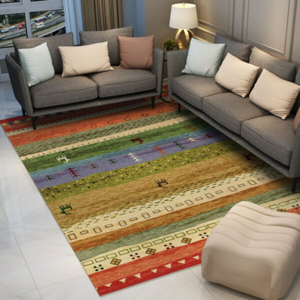 Colourful Modern Splicing Geometric Rugs Floormat for Living Room Bedroom Office Hall - Image 3