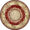 Beautiful Traditional Round Printed Patterned Style Rugs Living Room Bedroom Office Anti-slip Area Floor Mats