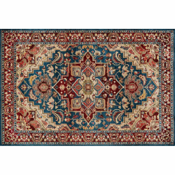 Traditional  Pattern Area Rugs Floral Vintage Polyester Floor Carpet for Hall Living Room Office Bedroom - Image 2
