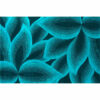 Blue Leaves Vintage Polyester Pattern Traditional Floor Carpet Area Rugs for Office Bedroom Hall Living Room