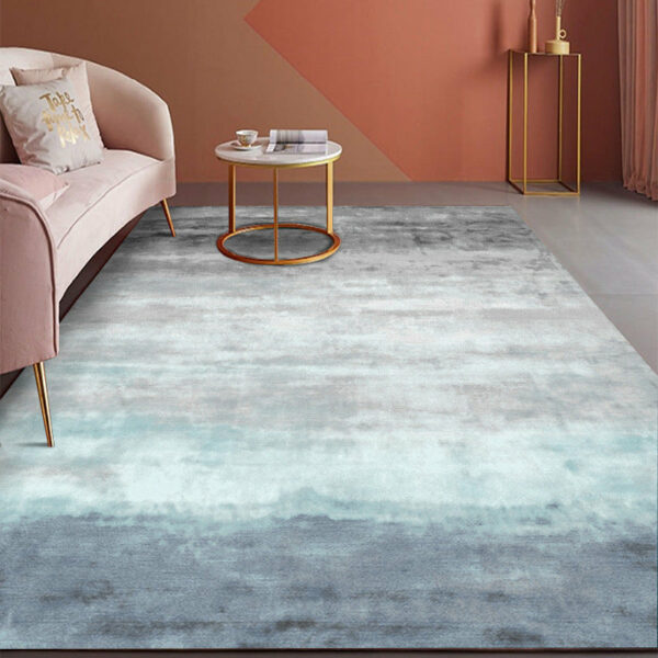 Abstract Gradient Blue Grey Pattern Modern Contemporary Simple Rugs for Living Room Dining Room Bedroom