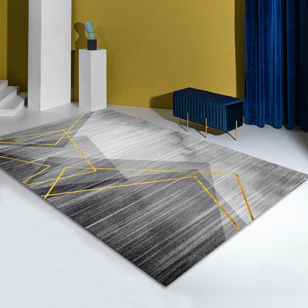 Black White Simple Pattern Modern Contemporary Simple Rugs for Living Room Dining Room Bedroom