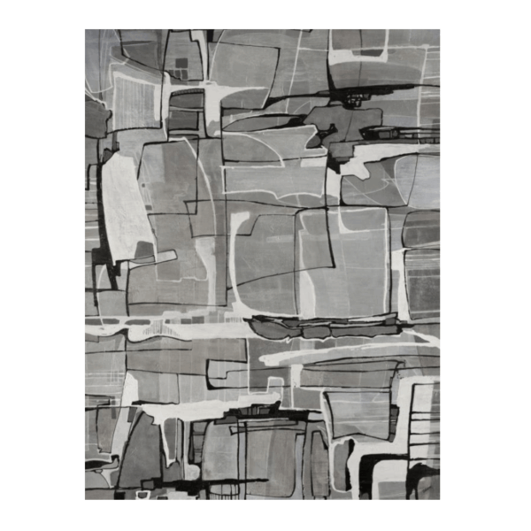 Grey White Abstract Pattern Modern Simple Contemporary Geometric Rugs For Living Room Dining Room Bedroom - Image 2