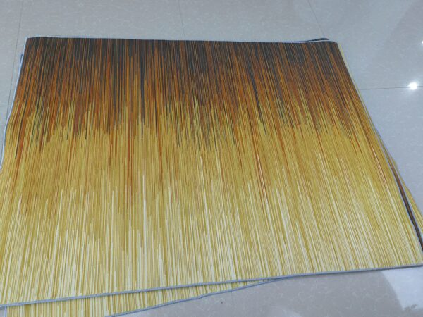 Gradient Yellow Colour Simple Modern Plain Rug Bedroom Living Room Sofa Rugs Floor Mat - Image 2