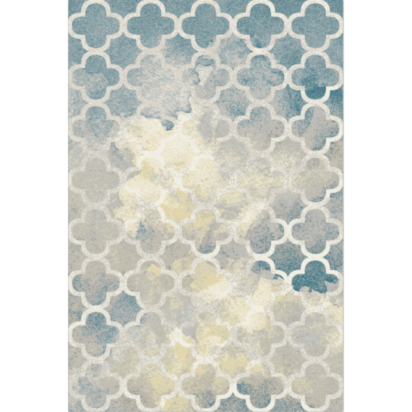 Blue-gray Lantern Geometric Rugs for Living Room Dining Room Bedroom - Image 2