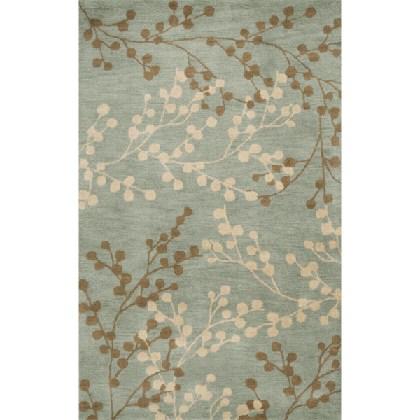 Tree Branch Pattern Green Rugs for Living Room Dining Room Bedroom Hall - Image 2
