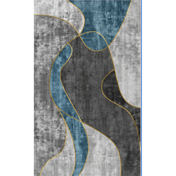 Grey Abstract Rugs for Living Room Dining Room Bedroom Hall - Image 2