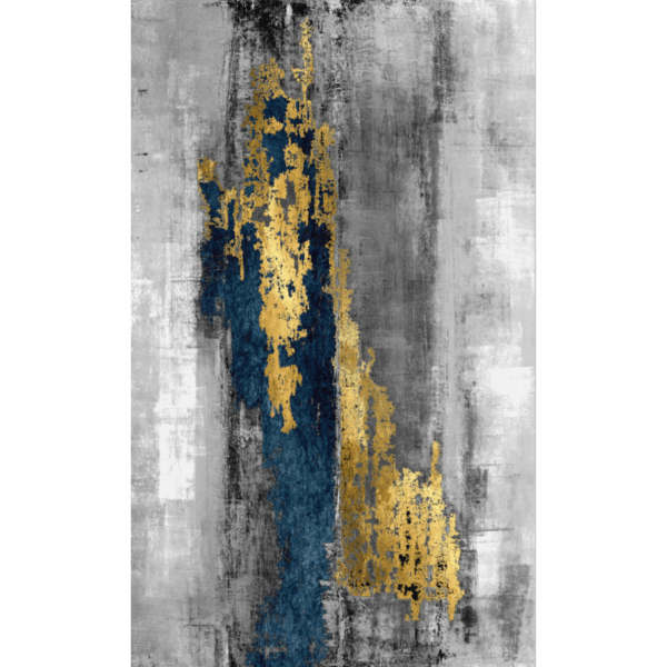Blue Grey Abstract Rugs for Living Room Dining Room Bedroom Hall - Image 2