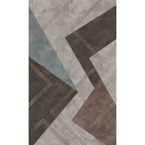 Grey Brown Geometric Rugs for Living Room Dining Room Bedroom Hall - Image 3