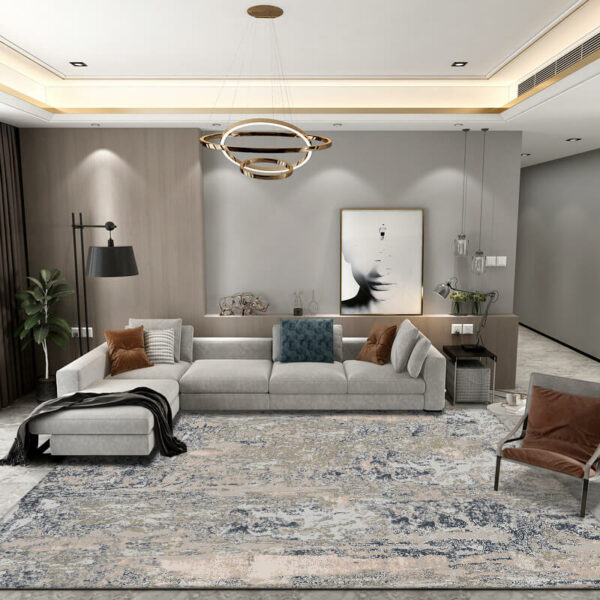 Grey Ink Gradient Pattern Modern Abstract Rug For Bedroom Living Room Sofa Rugs Floor Mat
