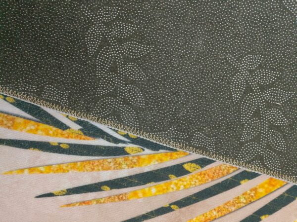 Brown Grey Leaves Pattern Area Rugs for Living Room Dining Room Bedroom Hall - Image 3
