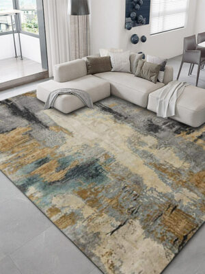 Concise Water Ink Stitching Pattern Modern Carpets For Bedroom Living Room Sofa Rugs 13