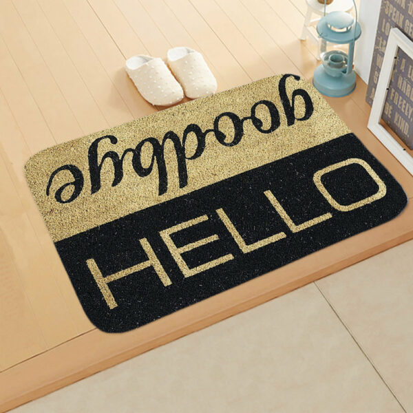 Welcome Home Pattern Modern Simplicity Entryway Doormat Rugs Kitchen Bathroom Anti-slip Mats 06
