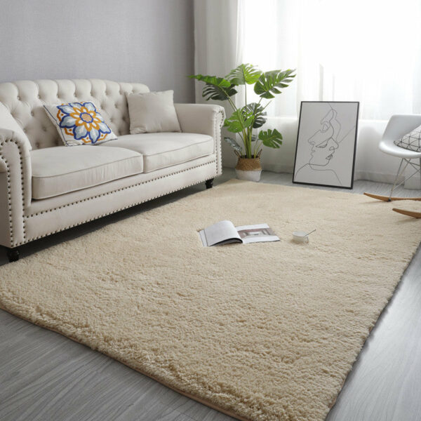 9 Colour Styles Simple Modern Plain Comfy Lambswool Comfy Plush Rugs For Living Room Bedroom Bedside Carpet - Image 2